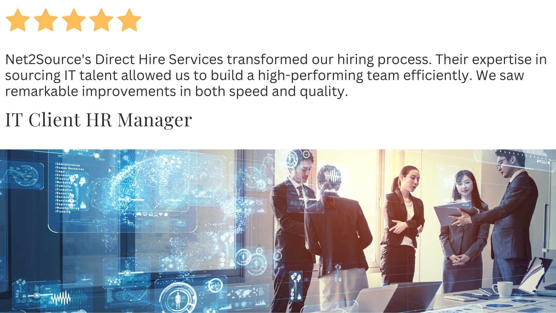Net2Source Direct Hire Testimonial