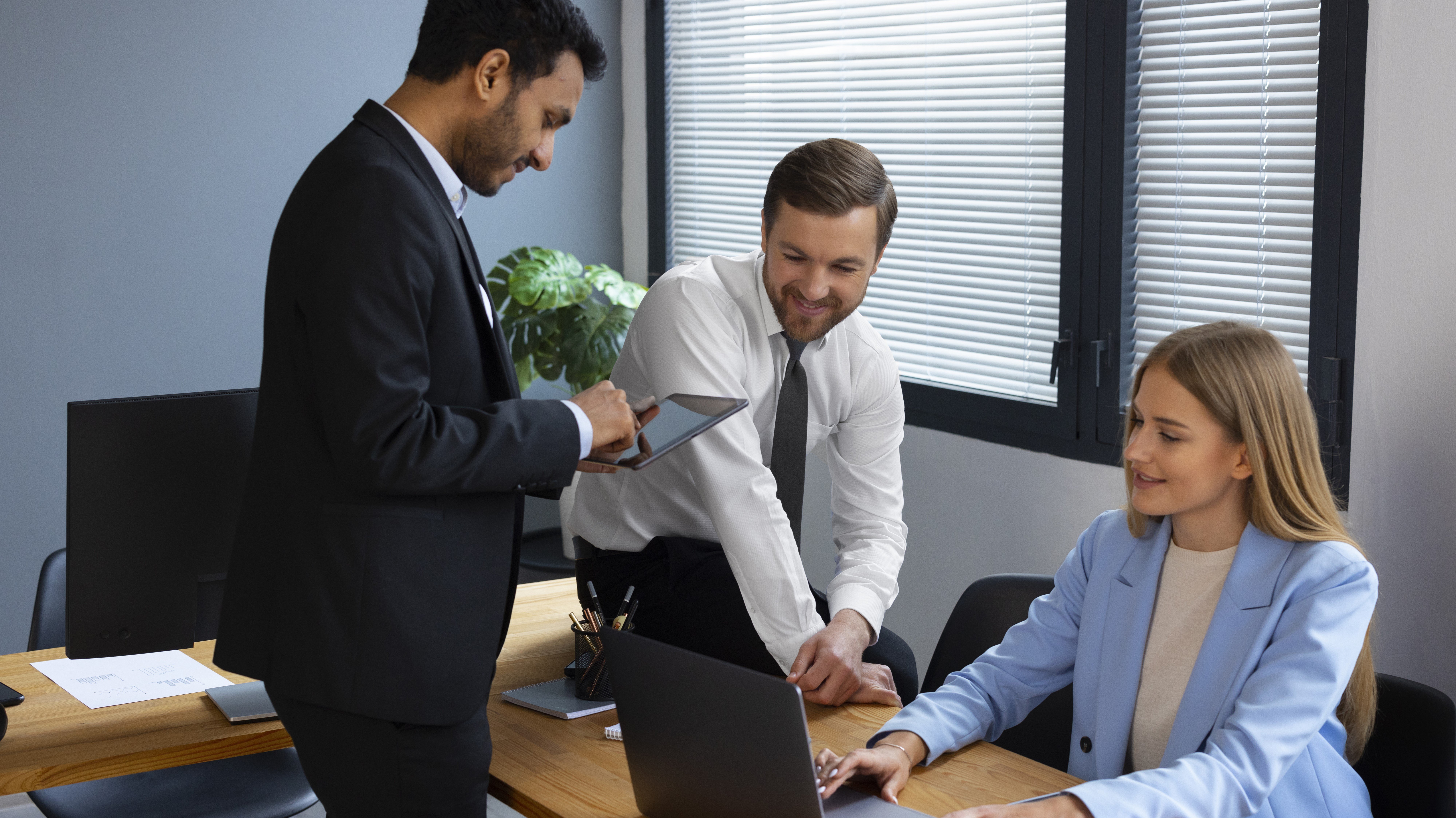 businessperson looking finance graphs